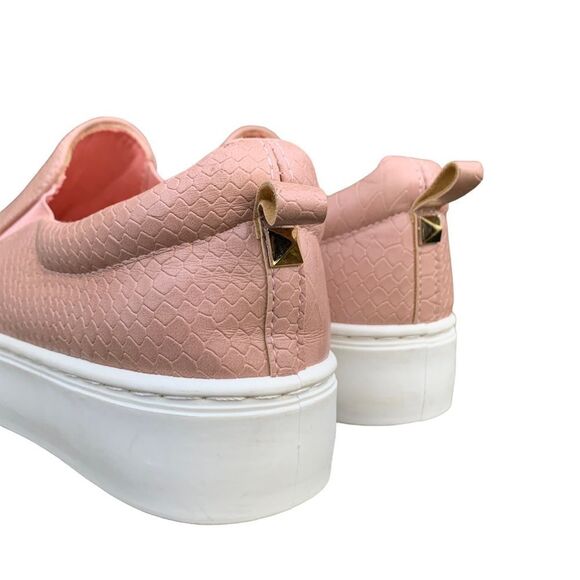 New! Journee Partrice Blush Print Platform Slip on Sneakers Shoes sz 9 - Picture 9 of 13